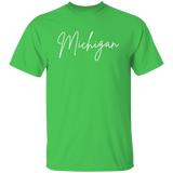 Michigan Skinny 1 White G500 5.3 oz. T-Shirt Michigan Skinny 1 White G500 5.3 oz. T-Shirt
