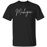 Michigan Skinny 1 White G500 5.3 oz. T-Shirt Michigan Skinny 1 White G500 5.3 oz. T-Shirt