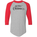 Merry Christmas 1 4420 Colorblock Raglan Jersey Merry Christmas 1 4420 Colorblock Raglan Jersey
