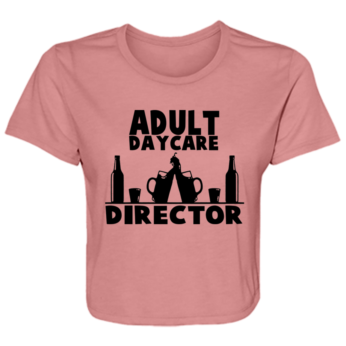 Adult Day Care B8882 Ladies' Flowy Cropped Tee Adult Day Care B8882 Ladies' Flowy Cropped Tee