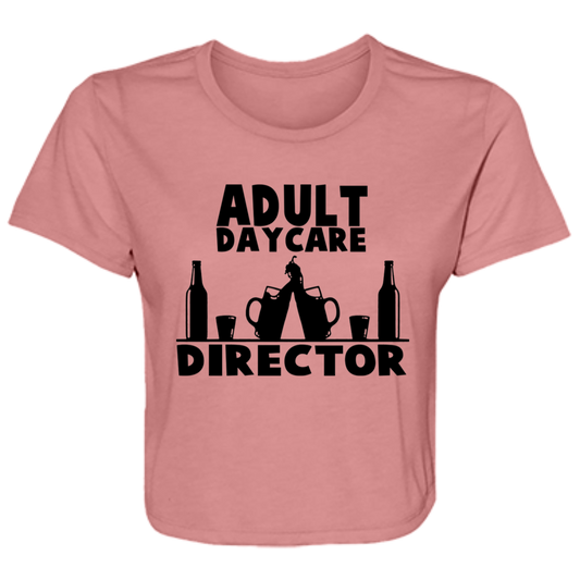 Adult Day Care B8882 Ladies' Flowy Cropped Tee