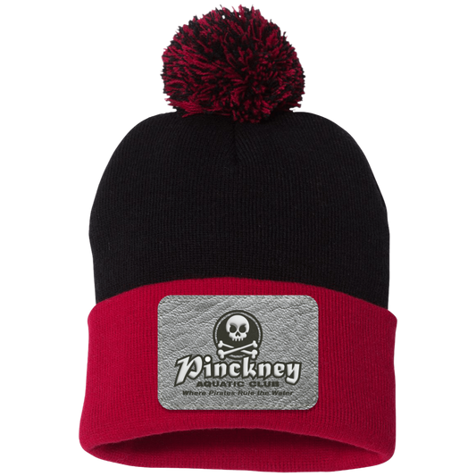 PAC 3D B & W SP15 Pom Pom Knit Cap - Patch