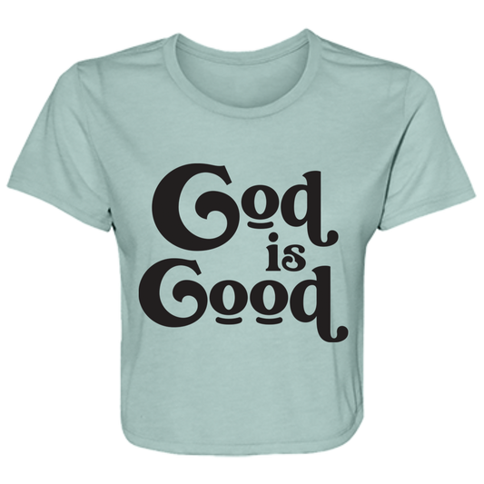God Is Good B8882 Ladies' Flowy Cropped Tee