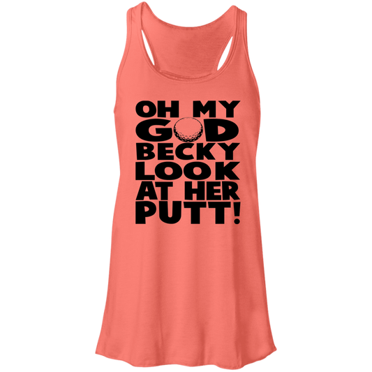 OMG Becky B8800 Flowy Racerback Tank