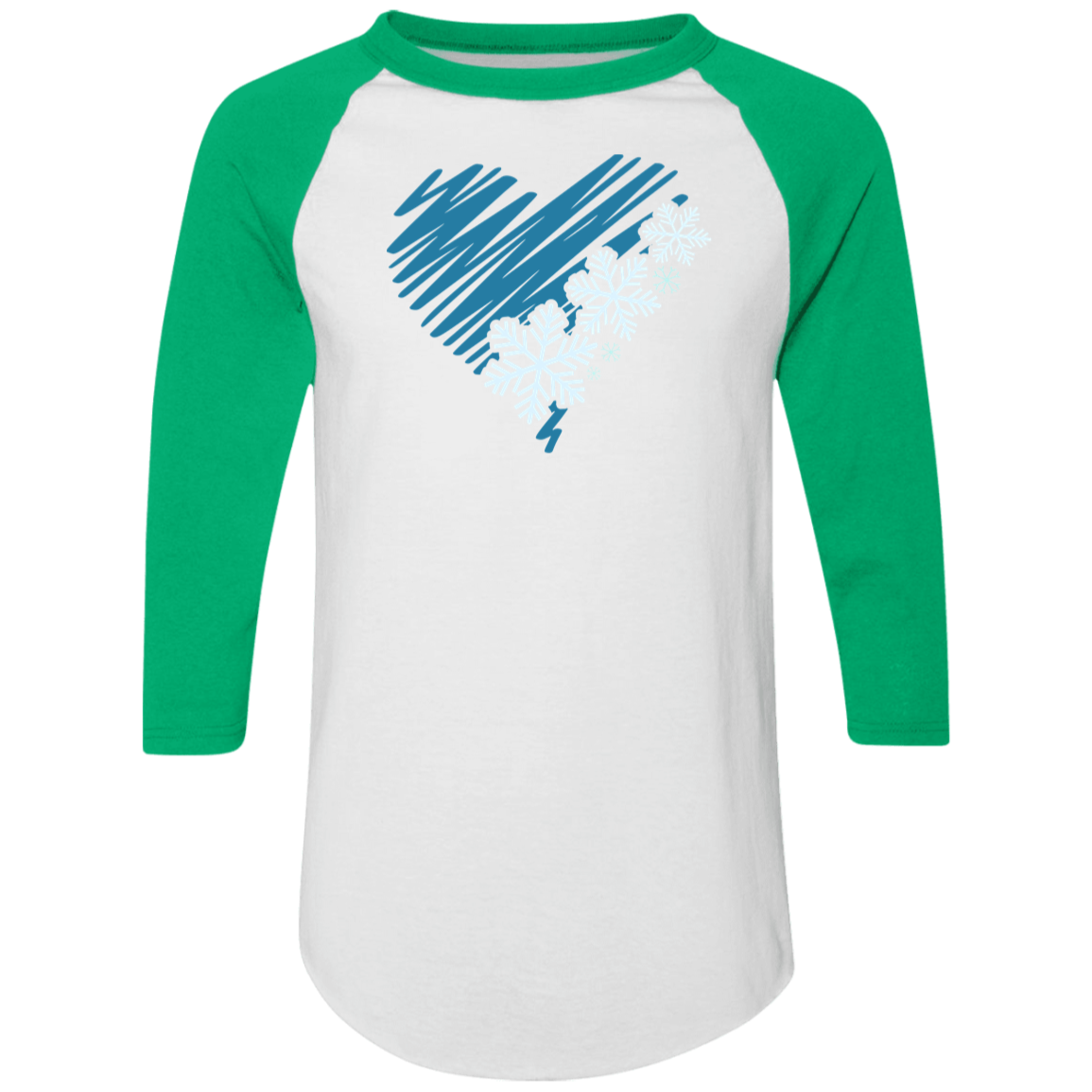 Heart & Snowflakes 2 4420 Colorblock Raglan Jersey Heart & Snowflakes 2 4420 Colorblock Raglan Jersey