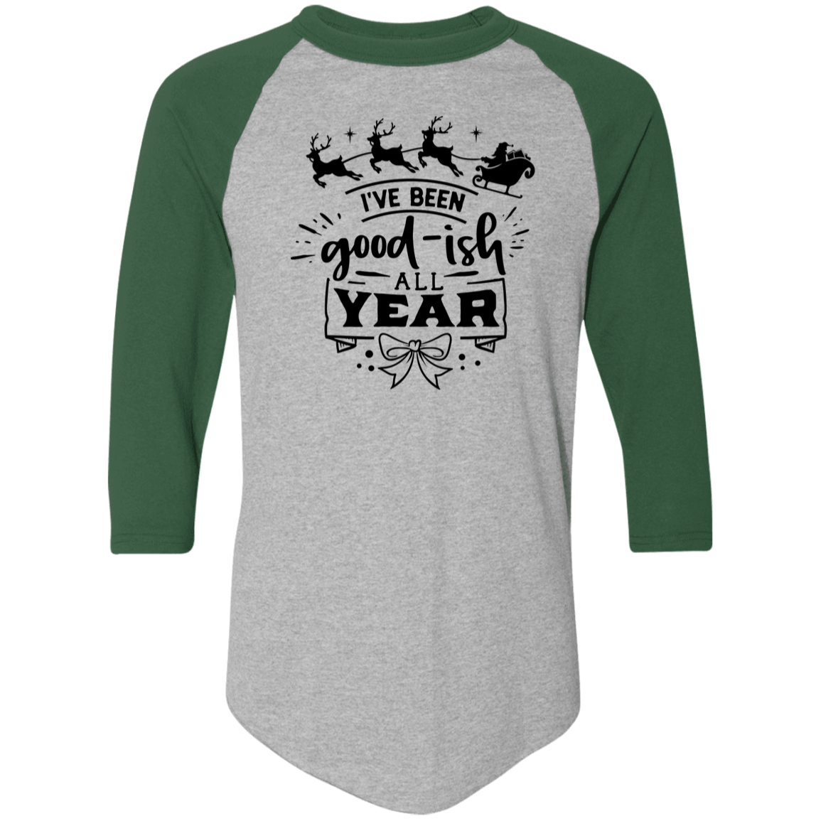 Ive Been Goodish All Year 4420 Colorblock Raglan Jersey Ive Been Goodish All Year 4420 Colorblock Raglan Jersey