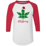 Weed Merry Christmas 4420 Colorblock Raglan Jersey Weed Merry Christmas 4420 Colorblock Raglan Jersey