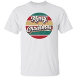 Merry Christmas Retro Circle G500 5.3 oz. T-Shirt Merry Christmas Retro Circle G500 5.3 oz. T-Shirt