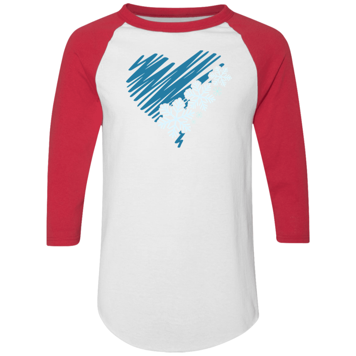 Heart & Snowflakes 2 4420 Colorblock Raglan Jersey Heart & Snowflakes 2 4420 Colorblock Raglan Jersey