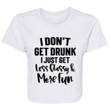 Less Classy More Fun B8882 Ladies' Flowy Cropped Tee Less Classy More Fun B8882 Ladies' Flowy Cropped Tee