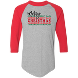 Merry Christmas 3 4420 Colorblock Raglan Jersey Merry Christmas 3 4420 Colorblock Raglan Jersey