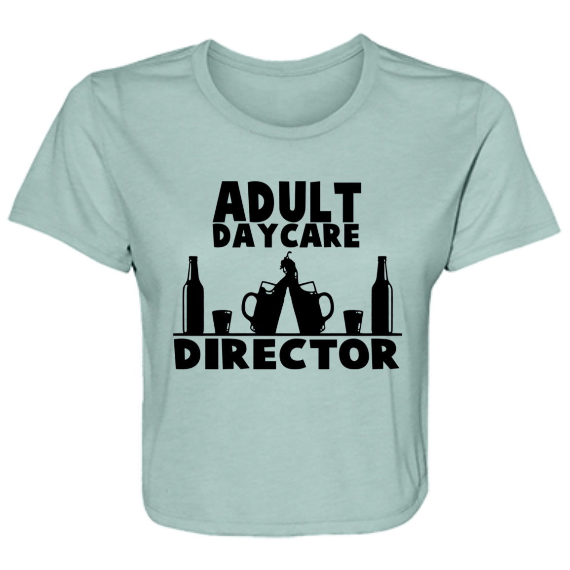 Adult Day Care B8882 Ladies' Flowy Cropped Tee Adult Day Care B8882 Ladies' Flowy Cropped Tee