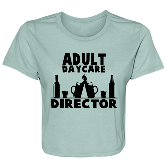 Adult Day Care B8882 Ladies' Flowy Cropped Tee