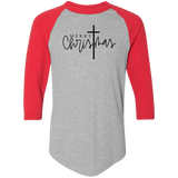 Merry Christmas Cross 4420 Colorblock Raglan Jersey Merry Christmas Cross 4420 Colorblock Raglan Jersey