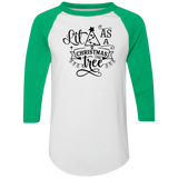 Lit As A Christmas Tree 4420 Colorblock Raglan Jersey Lit As A Christmas Tree 4420 Colorblock Raglan Jersey