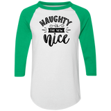 Naughty Is The New Nice 4420 Colorblock Raglan Jersey Naughty Is The New Nice 4420 Colorblock Raglan Jersey