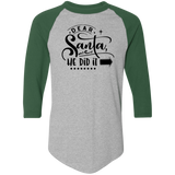 Dear Santa He Did It 4420 Colorblock Raglan Jersey Dear Santa He Did It 4420 Colorblock Raglan Jersey