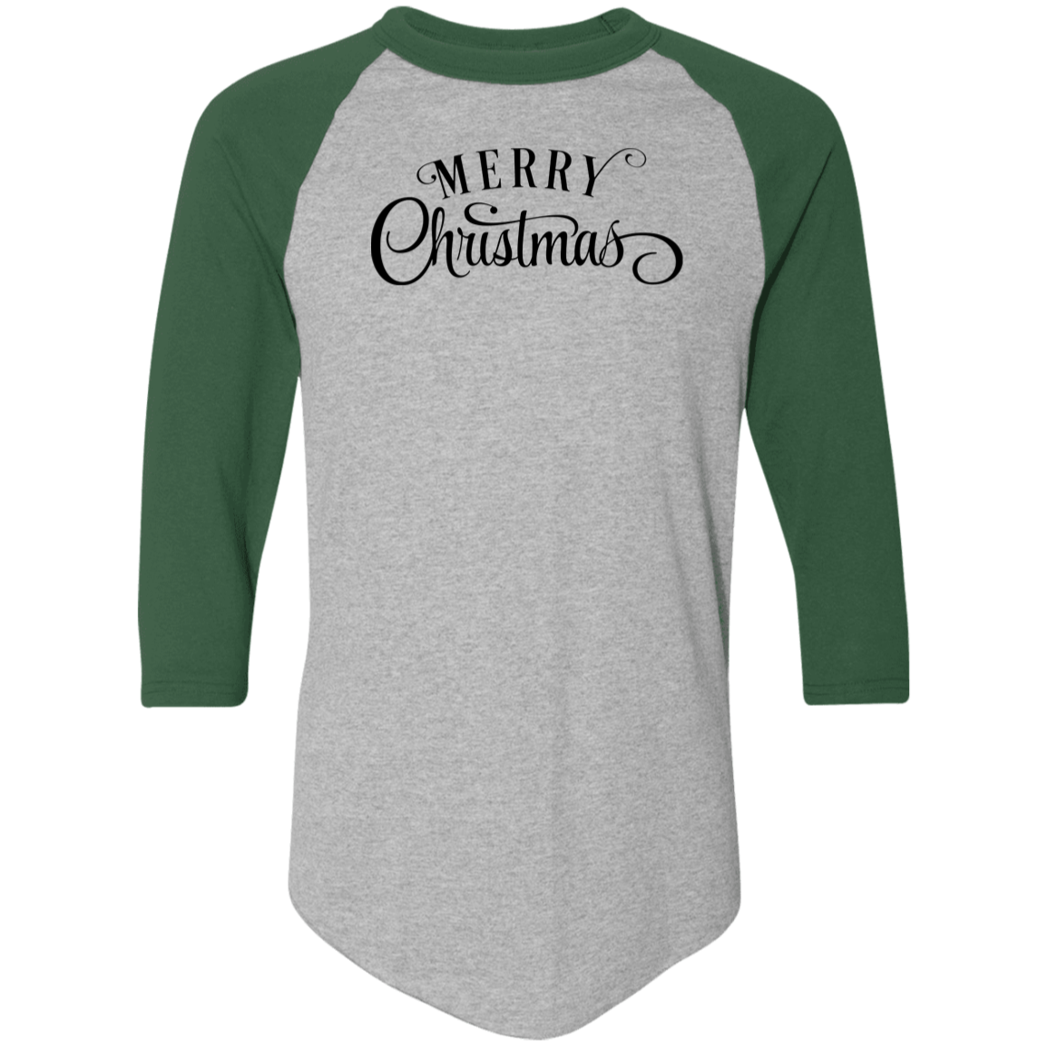 Merry Christmas 1 4420 Colorblock Raglan Jersey Merry Christmas 1 4420 Colorblock Raglan Jersey