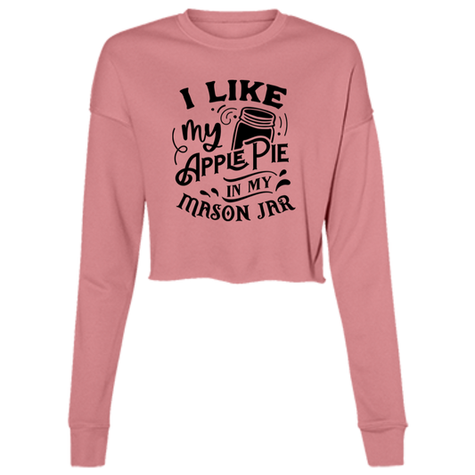 I Like My Apple Pie B7503 Ladies' Cropped Fleece Crew