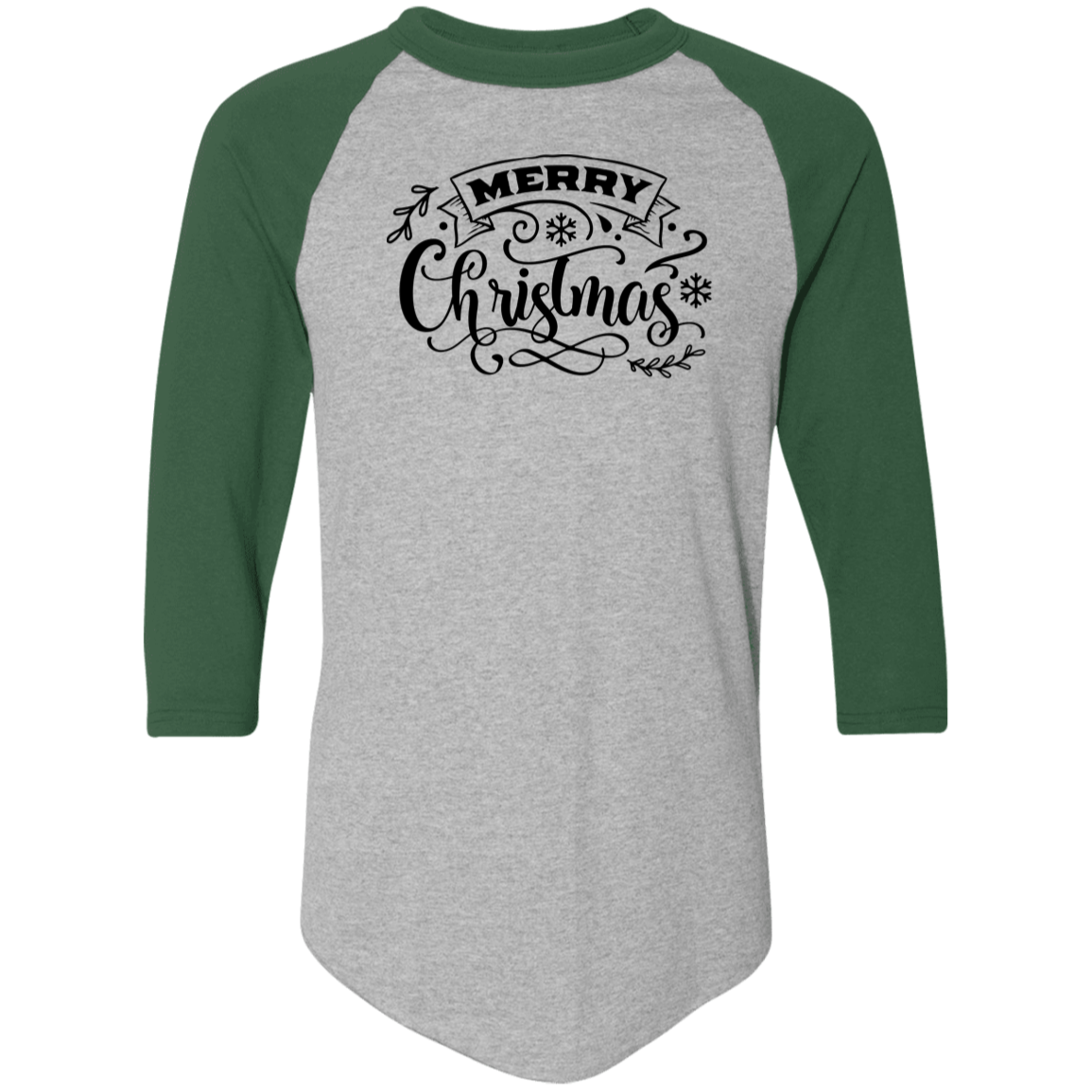Merry Christmas 4 4420 Colorblock Raglan Jersey Merry Christmas 4 4420 Colorblock Raglan Jersey