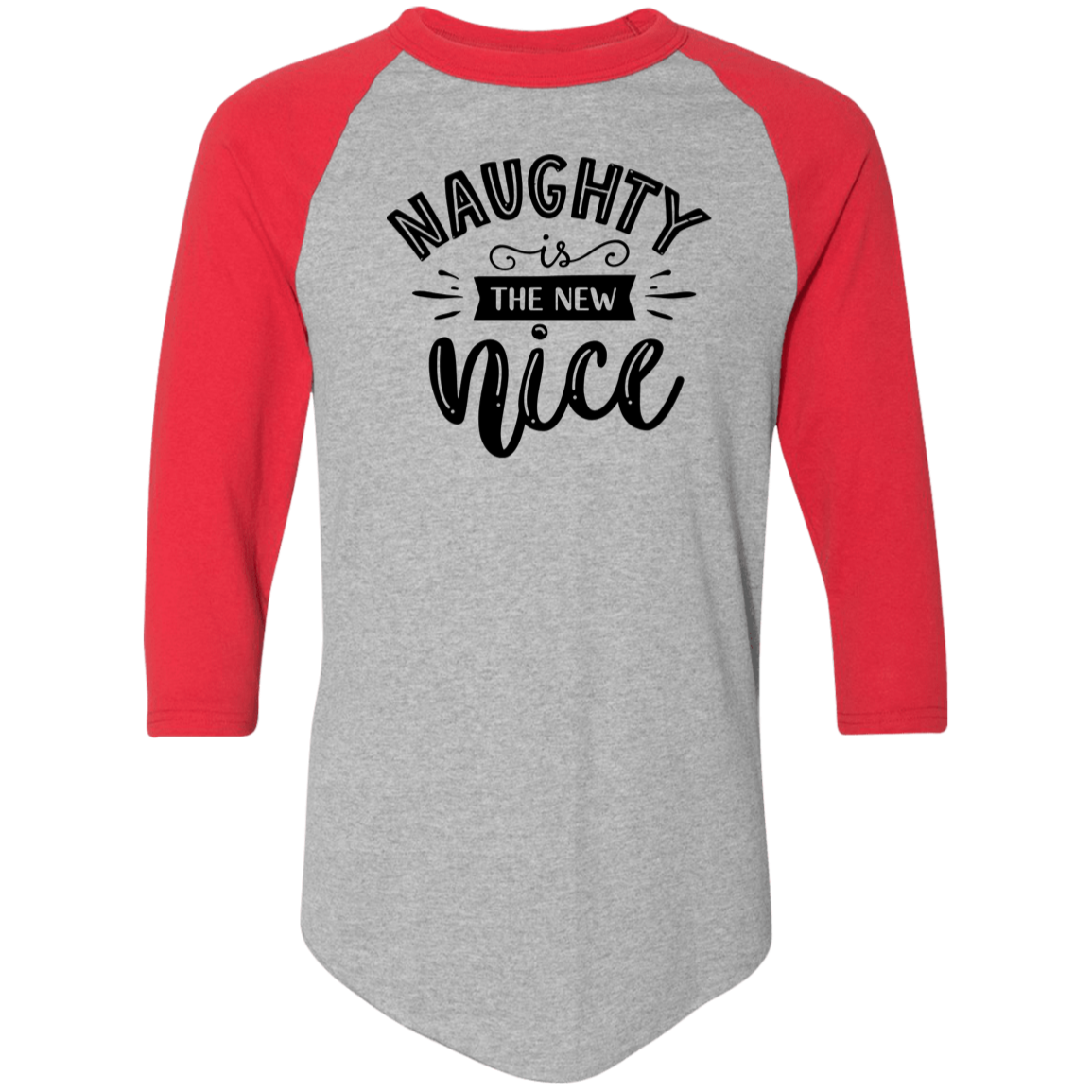 Naughty Is The New Nice 4420 Colorblock Raglan Jersey Naughty Is The New Nice 4420 Colorblock Raglan Jersey