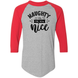 Naughty Is The New Nice 4420 Colorblock Raglan Jersey Naughty Is The New Nice 4420 Colorblock Raglan Jersey