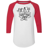 Lit As A Christmas Tree 4420 Colorblock Raglan Jersey Lit As A Christmas Tree 4420 Colorblock Raglan Jersey