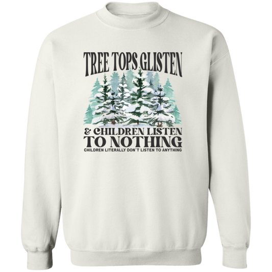 Tree Tops Glisten Crewneck Sweatshirt - Unisex