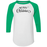 Merry Christmas 1 4420 Colorblock Raglan Jersey Merry Christmas 1 4420 Colorblock Raglan Jersey