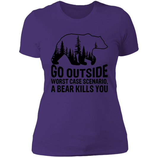 Go Outside NL3900 Ladies' Boyfriend T-Shirt