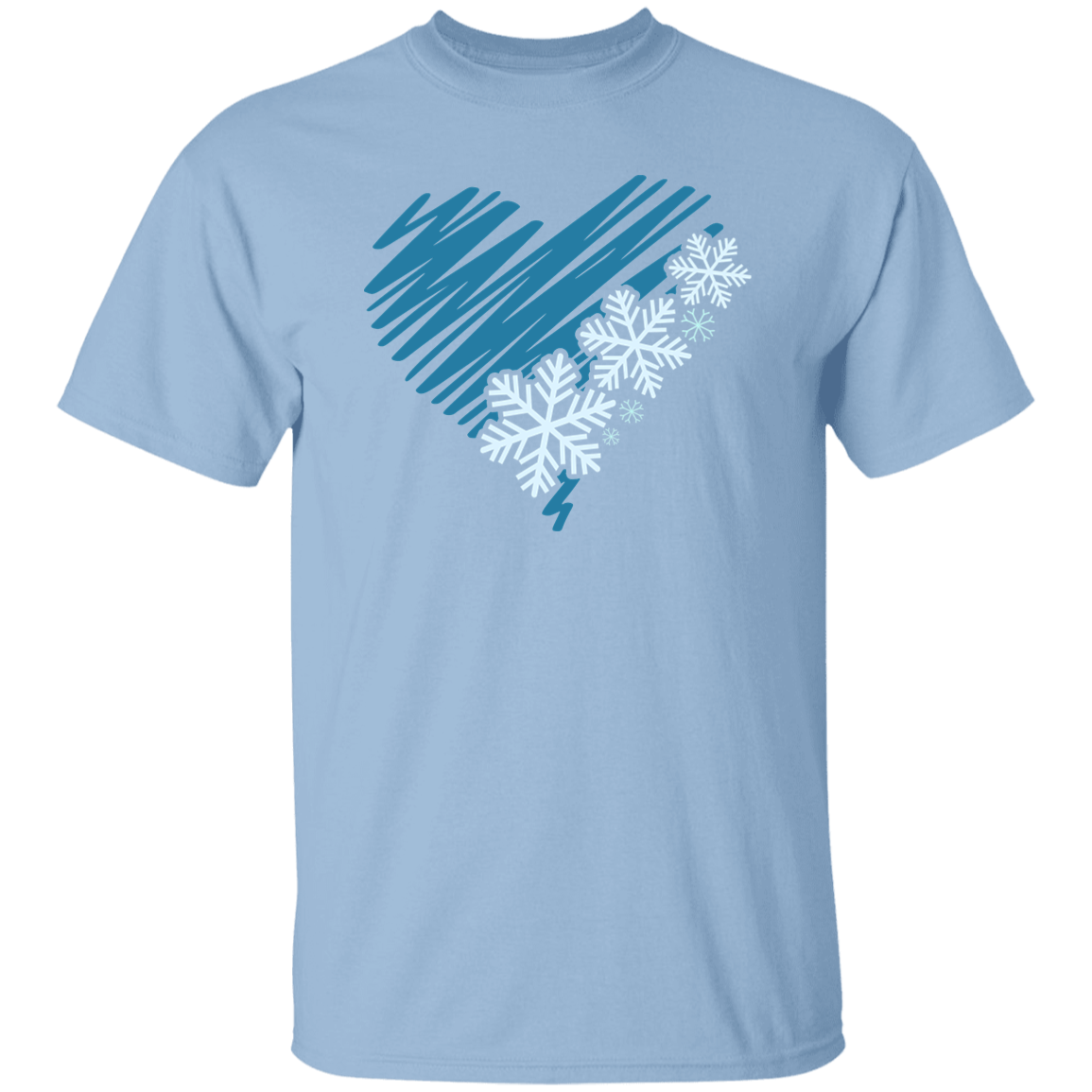 Heart & Snowflakes 2 G500 5.3 oz. T-Shirt Heart & Snowflakes 2 G500 5.3 oz. T-Shirt