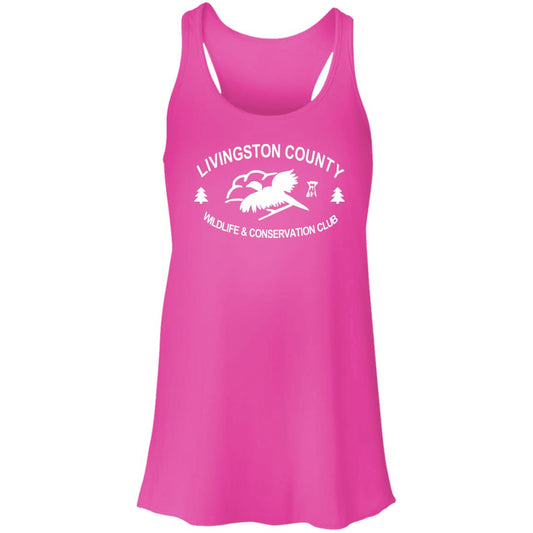 LCWCC Original - White B8800 Flowy Racerback Tank