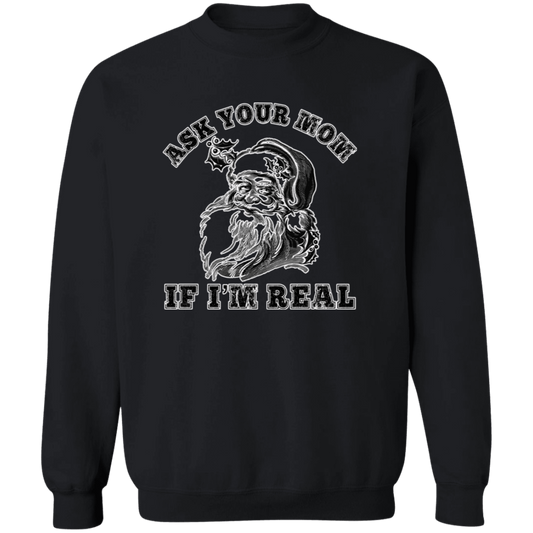 Ask Your Mom G180 Crewneck Pullover Sweatshirt