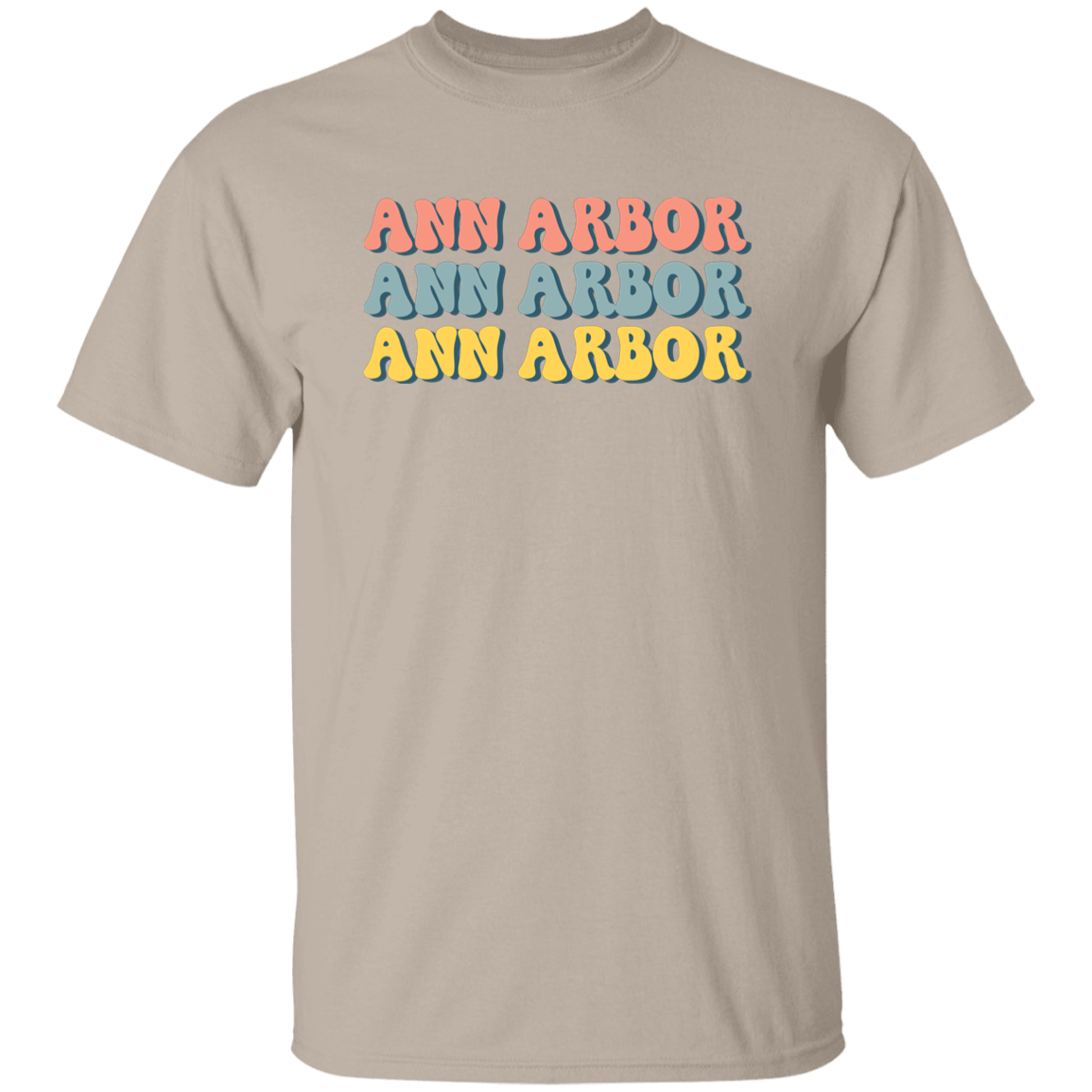 Ann Arbor Retro G500 5.3 oz. T-Shirt Ann Arbor Retro G500 5.3 oz. T-Shirt
