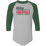 Merry Christmas 3 4420 Colorblock Raglan Jersey Merry Christmas 3 4420 Colorblock Raglan Jersey