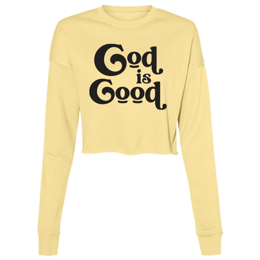 God Is Good B7503 Ladies' Cropped Fleece Crew
