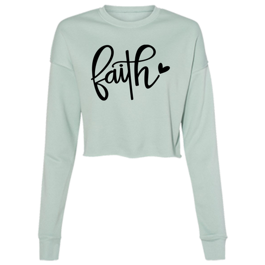 Faith 1 B7503 Ladies' Cropped Fleece Crew