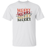 Merry Christmas Retro Wave G500 5.3 oz. T-Shirt Merry Christmas Retro Wave G500 5.3 oz. T-Shirt