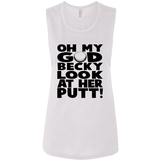 OMG Becky B8803 Ladies' Flowy Muscle Tank