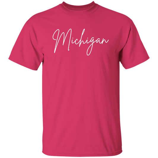 Michigan Skinny 1 White G500 5.3 oz. T-Shirt