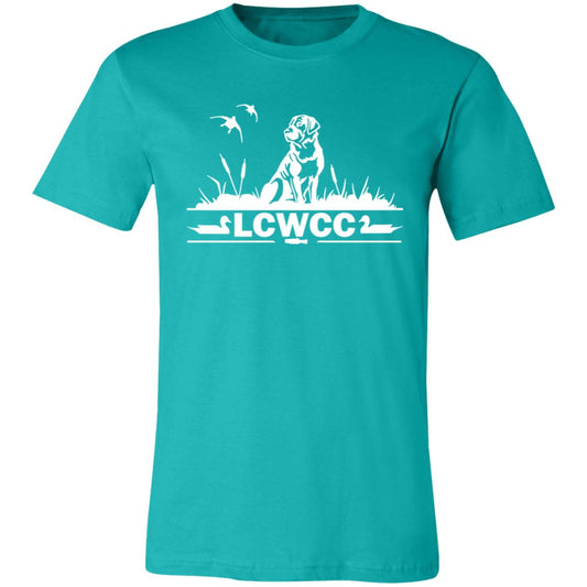 LCWCC Dog - White 3001C Unisex Jersey Short-Sleeve T-Shirt