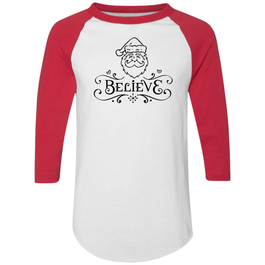 Believe Santa 4420 Colorblock Raglan Jersey