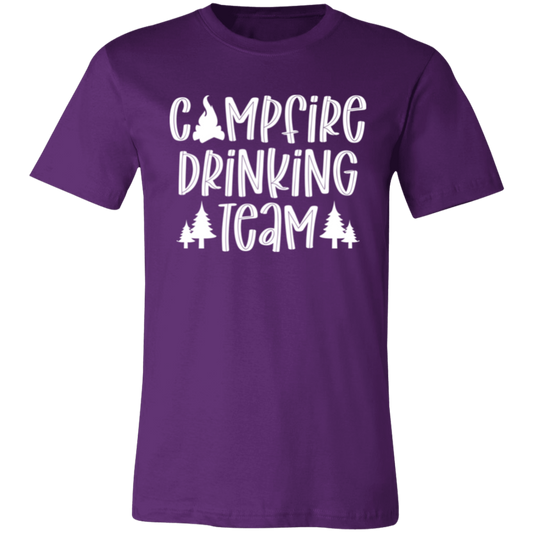Campfire Drinking Team 2 W 3001C Unisex Jersey Short-Sleeve T-Shirt