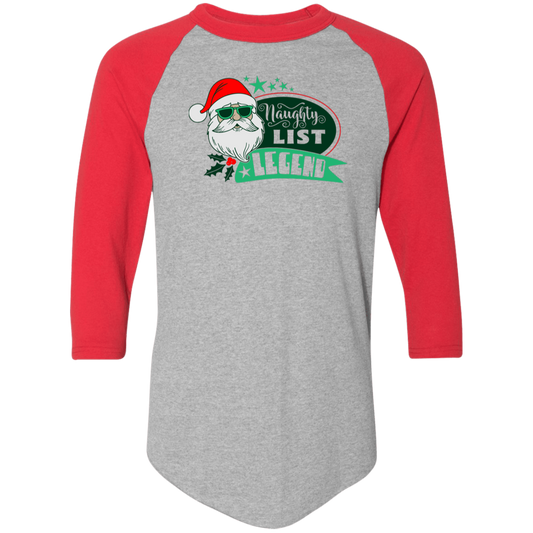 Naughty List Legend 4420 Colorblock Raglan Jersey