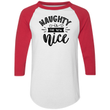 Naughty Is The New Nice 4420 Colorblock Raglan Jersey Naughty Is The New Nice 4420 Colorblock Raglan Jersey