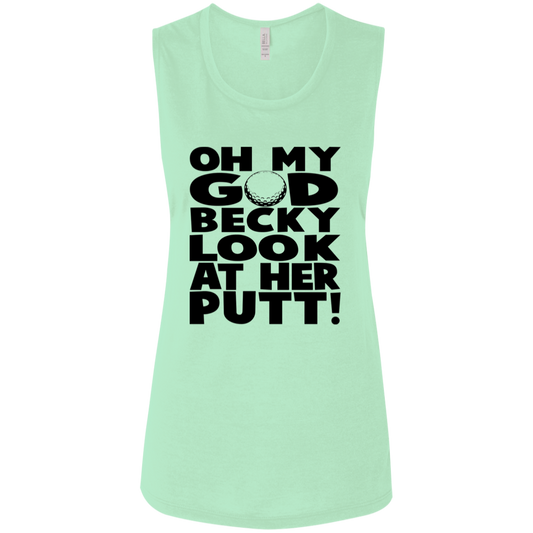 OMG Becky B8803 Ladies' Flowy Muscle Tank