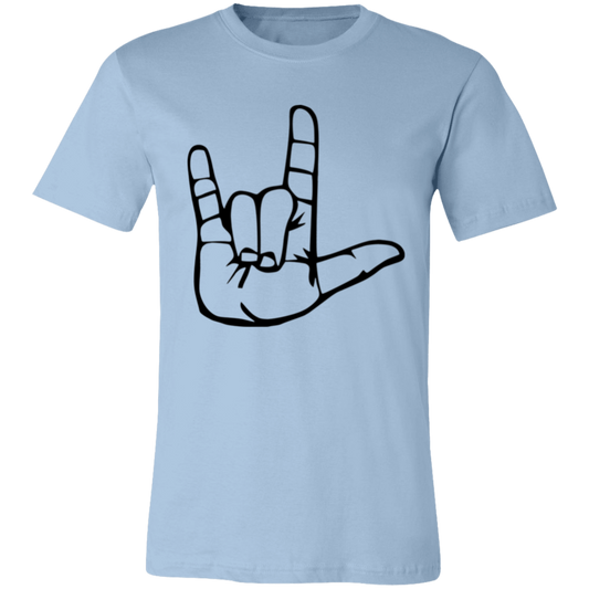 I Love You ASL 3001C Unisex Jersey Short-Sleeve T-Shirt