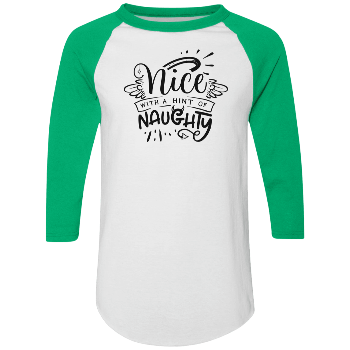 Nice With A Hint Of Naughty 4420 Colorblock Raglan Jersey Nice With A Hint Of Naughty 4420 Colorblock Raglan Jersey