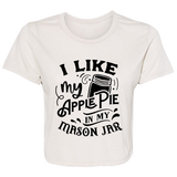 I Like My Apple Pie B8882 Ladies' Flowy Cropped Tee I Like My Apple Pie B8882 Ladies' Flowy Cropped Tee