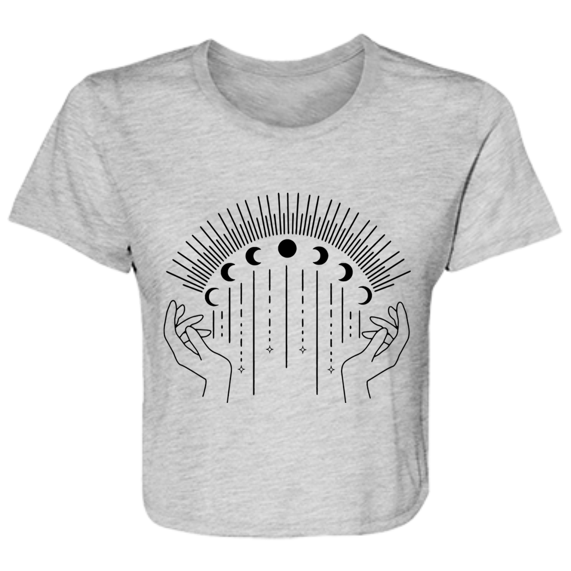 Moon B8882 Ladies' Flowy Cropped Tee Moon B8882 Ladies' Flowy Cropped Tee